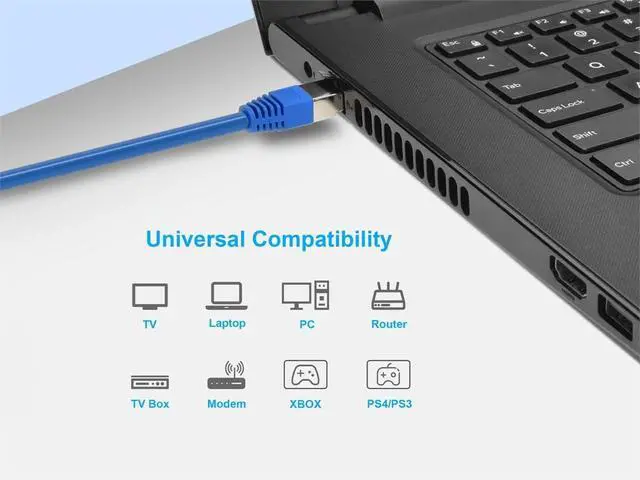 Alt view image 5 of 5 - Monoprice Entegrade Cat6a Ethernet Patch Cable - Network Internet Cord - Zeroboot RJ45, Stranded, 550Mhz, STP, Pure Bare Copper Wire, 10G, 26AWG, 100', Blue