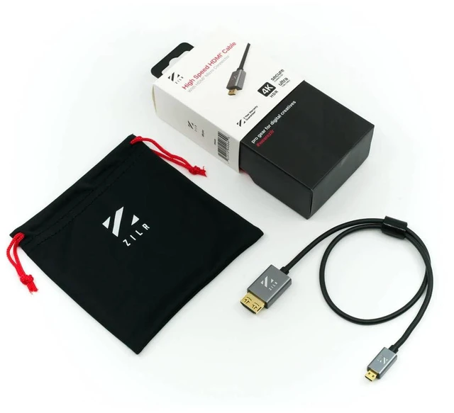 Alt view image 3 of 5 - Ultra High Speed HDMI Cable 4K - Type A to Type D Micro HDMI Cable for Ethernet, HDCP2.2, Camera