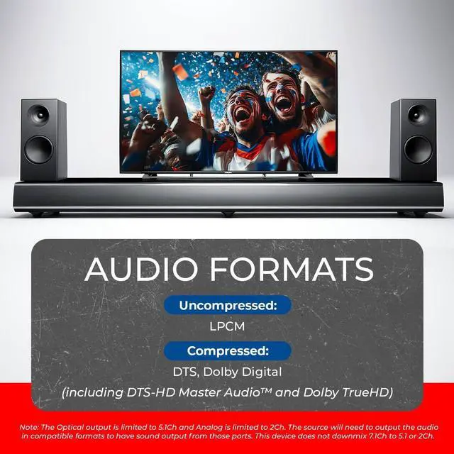 Alt view image 7 of 7 - OREI 4K@60Hz 4×4 HDMI Matrix Switch with Downscaler & ARC, 18Gbps, HDCP 2.2, HDR, Audio Extraction (Optical & Analog), 4K-to-1080p Scaling, IR Remote (UHD-404R)