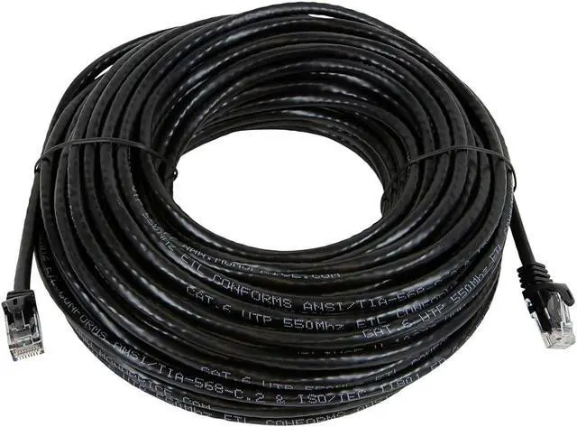 Alt view image 3 of 5 - Monoprice 111364 Flexboot Series Cat5e 24 AWG UTP Ethernet Network Cable and #44, 75', Black