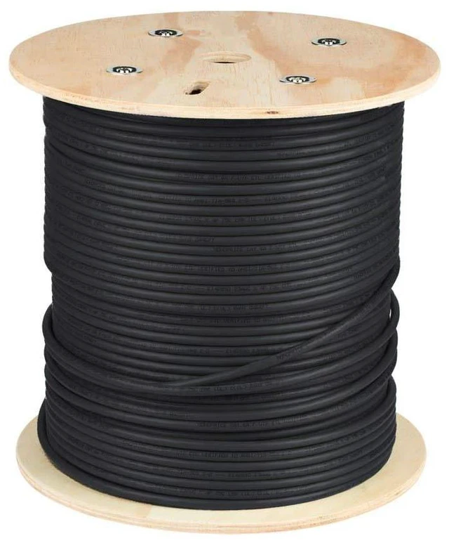 Alt view image 3 of 4 - Monoprice Cat6A Ethernet Bulk Cable - Solid, 550Mhz, F/UTP, CMR, Riser Rated, Pure Bare Copper Wire, 10G, 23AWG, No Logo (UL) (TAA) 500 Feet, Black