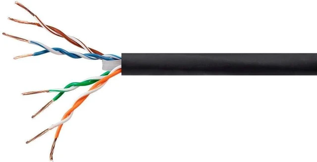 Alt view image 2 of 7 - Monoprice 113672 Cat6 Bulk Bare Copper Ethernet Cable, UTP, Stranded, 550MHz, 24AWG, Blue