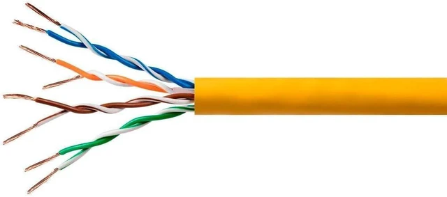 Alt view image 5 of 7 - Monoprice 113672 Cat6 Bulk Bare Copper Ethernet Cable, UTP, Stranded, 550MHz, 24AWG, Blue