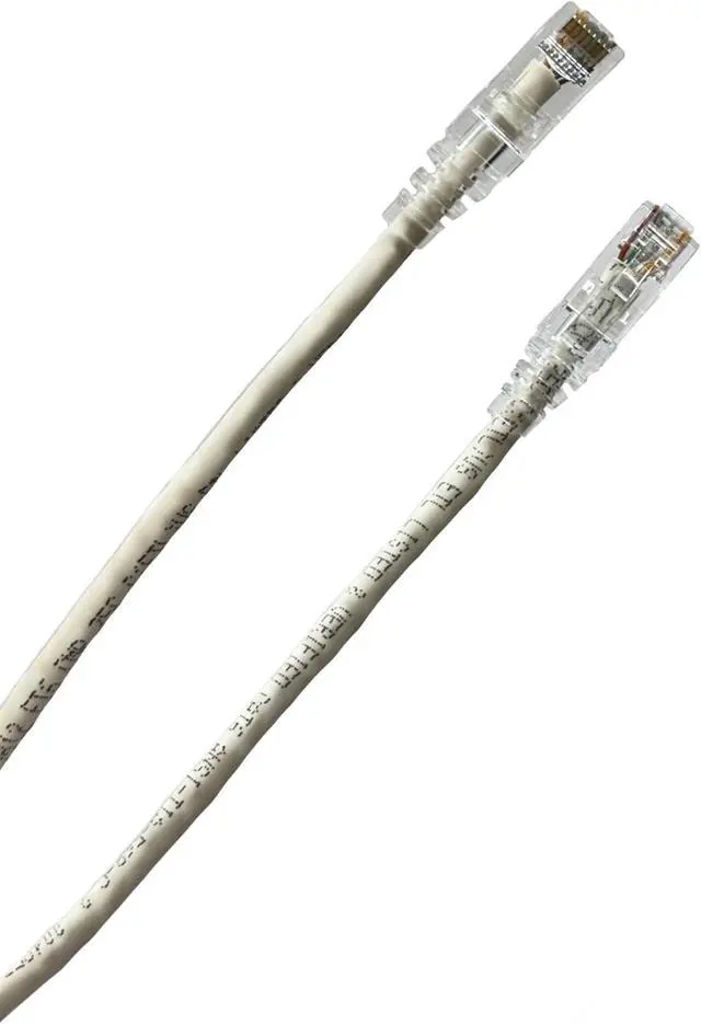 Alt view image 2 of 3 - 25 Foot White Cat6 UTP Plenum CMP Rated Ethernet Patch Cable by Custom Cable Connection