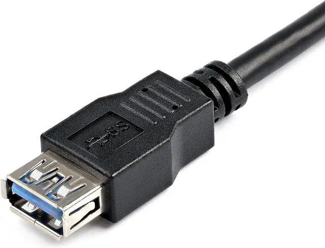 Alt view image 2 of 4 - AYA 10Ft (10 Feet) USB 3.0 SuperSpeed Male A to Female A Extension Cable Gold Plated Black Flush Connector