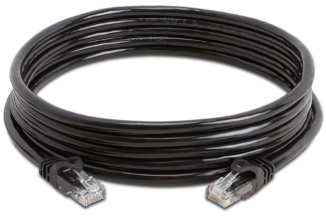 Alt view image 3 of 7 - Cmple - 5 Pack Cat6 Ethernet Cable 15 ft, High Speed Cat6 Internet Network Cord, Ethernet Patch Cables, Computer LAN Wire with Snagless RJ45 Connectors - Black