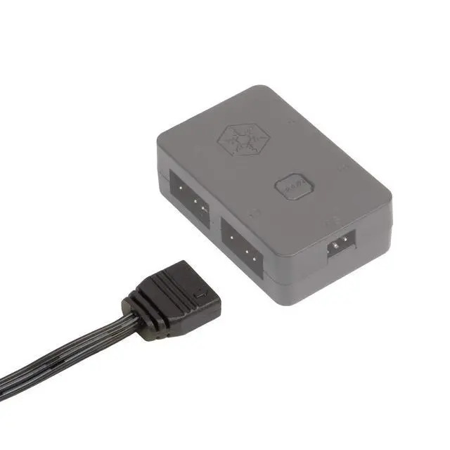Alt view image 7 of 7 - SilverStone Technology CPL03, Ultra-Thin and Ultra-Flexible 1-to-4 ARGB Splitter Cable, SST-CPL03