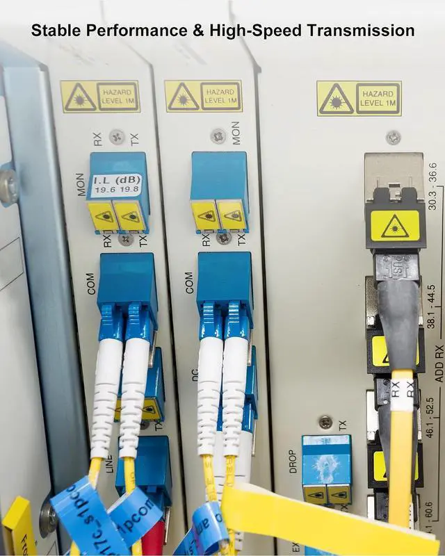 Alt view image 5 of 7 - 6 Pack 3M(9.84ft) LC to LC Single Mode Fiber Patch Cable, Individually Tested, LSZH OS2 Fiber Optic Ethernet Cable, SMF Duplex 1G/10G Fiber Cable 9/125µm, Patch Cord for SFP+ Transceiver