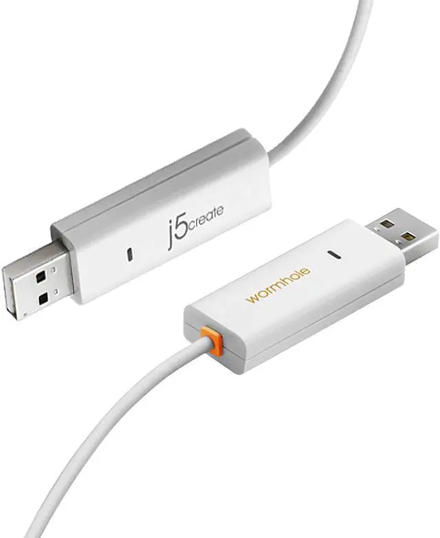 Alt view image 2 of 7 - USB to USB High Speed Transfer Cable W/Keyboard & Mouse Sharing Between Two Comp