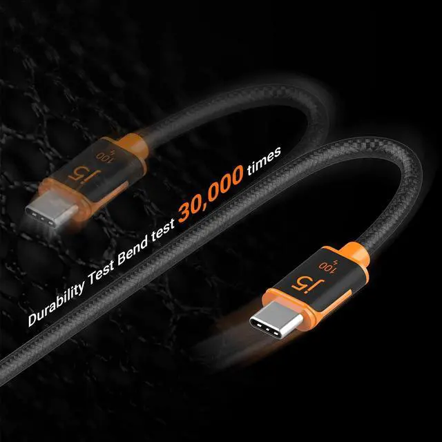 Alt view image 7 of 7 - j5create USB C to USB C 100W Fast Charging Cable 5.9ft / 1.8m, Double Braided, Built-In E-Marker Chip, for Samsung Galaxy, iPad Pro, iPad mini, Tablet, Laptop, Chromebook, MacBook Pro 2020 (JUCX25L18)