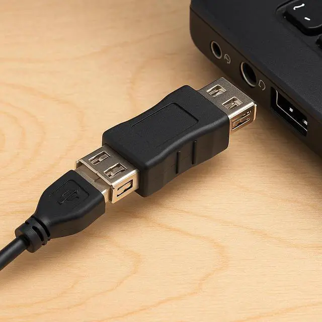 Alt view image 3 of 6 - Generic SANOXYA USB Female to Female Gender Changer (USB_F-USB_F)