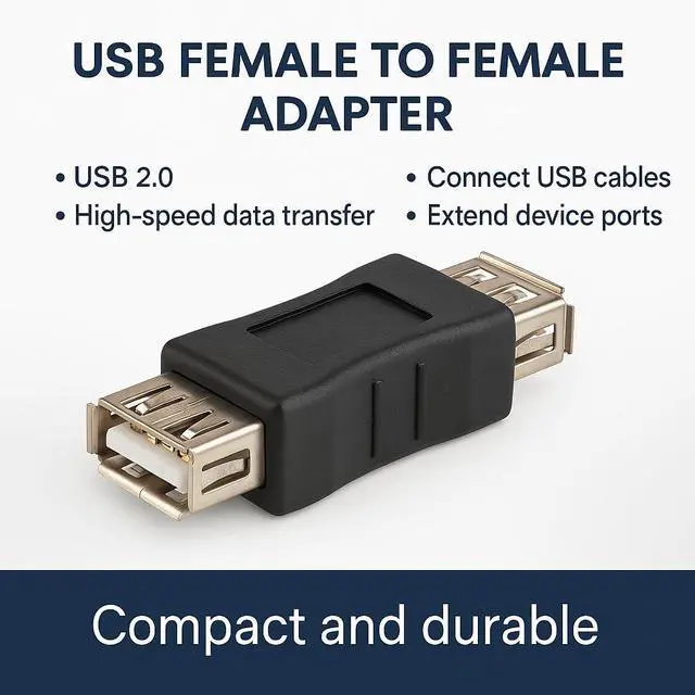 Alt view image 5 of 6 - Generic SANOXYA USB Female to Female Gender Changer (USB_F-USB_F)