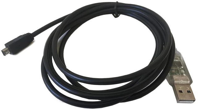 Main image of AYA 6Ft. FTDI USB to Mini 4-Pin Programming Cable for Uniden Scanner Remote Interface USB-1