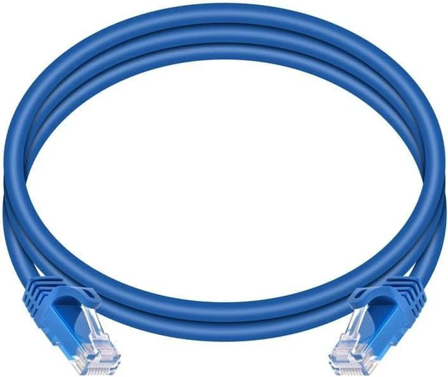 Alt view image 3 of 5 - Monoprice Cat6 Ethernet Patch Cable - 5 Feet - Blue (12-Pack) Snagless RJ45, 550MHz, UTP, Pure Bare Copper Wire, 24AWG - FLEXboot Series