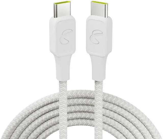 Main image of InfinityLab InstantConnect USB-C to USB-C - 100W PD Ultra-Fast Charging Cable for USB-C Devices - White, 5 feet (ILINCCTCWHTAM)