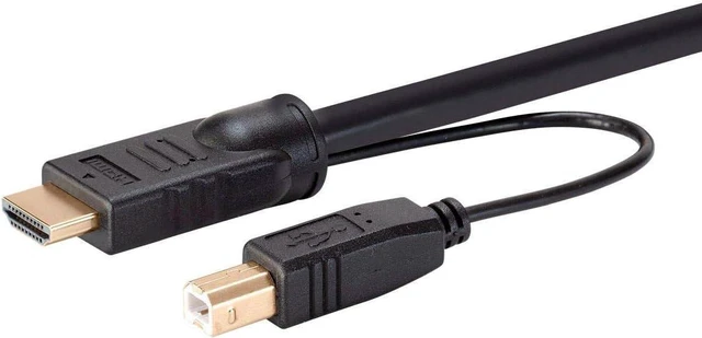 Alt view image 3 of 6 - Monoprice HDMI USB Combo Cable-6', High Dynamic Range (HDR) for KVM Switches
