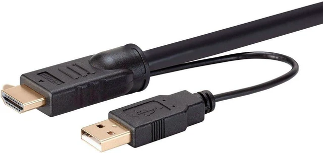 Alt view image 4 of 6 - Monoprice HDMI USB Combo Cable-6', High Dynamic Range (HDR) for KVM Switches