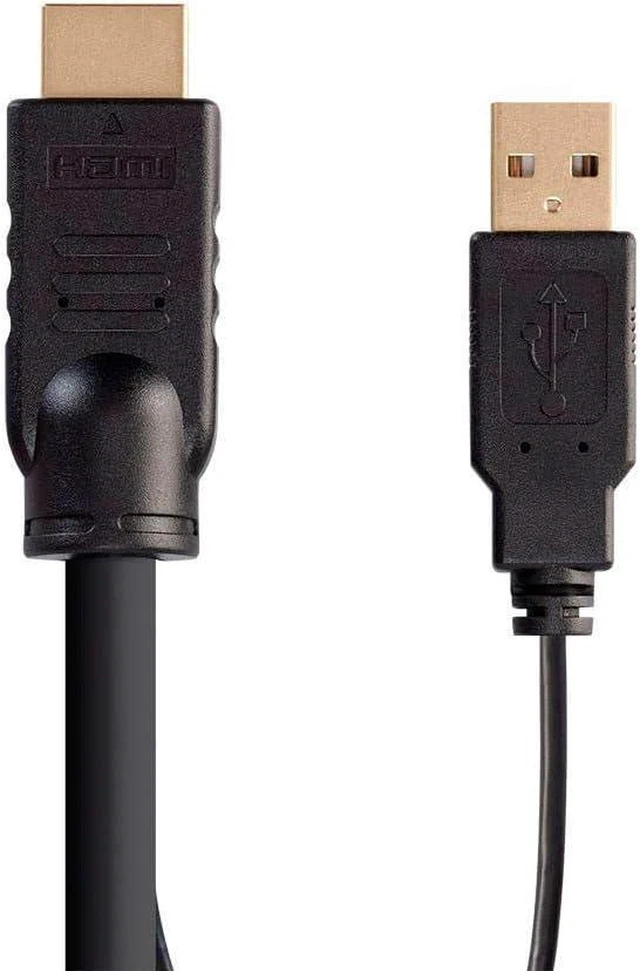 Alt view image 5 of 6 - Monoprice HDMI USB Combo Cable-6', High Dynamic Range (HDR) for KVM Switches