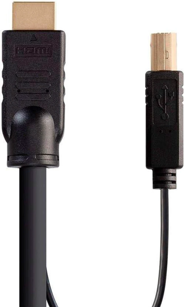 Alt view image 6 of 6 - Monoprice HDMI USB Combo Cable-6', High Dynamic Range (HDR) for KVM Switches