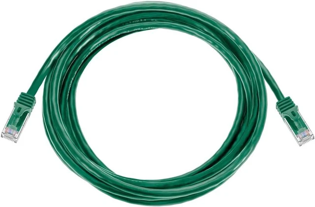 Alt view image 3 of 5 - Monoprice Flexboot Cat5e Ethernet Patch Cable - Network Internet Cord - RJ45, Stranded, 350Mhz, UTP, Pure Bare Copper Wire, 24AWG, 10ft, Green