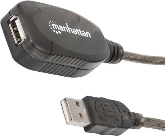 Main image of Manhattan USB Type A (Male) - USB Type A (Female) Cable 10 M (151573)