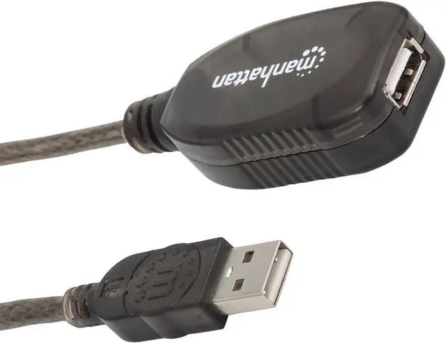 Alt view image 2 of 7 - Manhattan USB Type A (Male) - USB Type A (Female) Cable 10 M (151573)