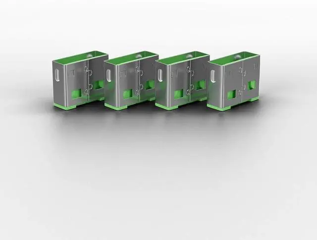 Alt view image 3 of 3 - Lindy USB Port Blocker - Pack of 10 - Green 40461