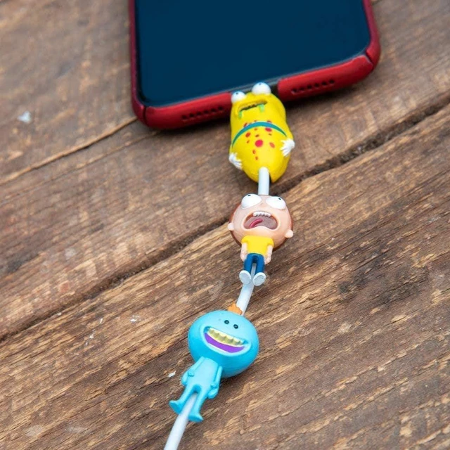 Alt view image 3 of 7 - Rick and Morty K-Blings - Protect and Personalize Your Cables - Includes Three Characters to Sit on Your Cables (3-Pack)