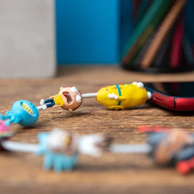 Alt view image 4 of 4 - Rick and Morty K-Blings - Protect and Personalize Your Cables - Includes Three Characters to Sit on Your Cables (3-Pack)