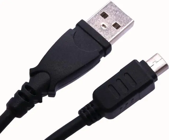 Main image of Olympus CB-USB5 / USB6 Compatible USB Data Cable w/ Ferrite, Black by Cybertech, Compatible with: Olympus C-5500 Sport Zoom / C-7000 Zoom, etc...