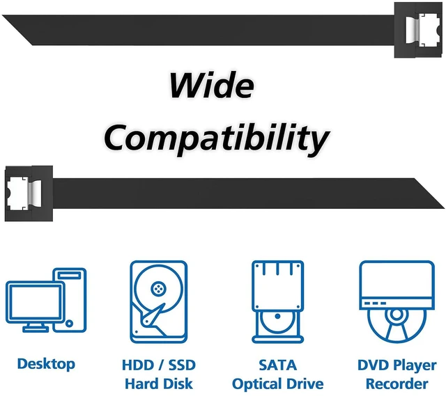 Alt view image 6 of 7 - Akasa PROSLIM SATA 3.0 15 cm 0.15 m SATA SATA Black SATA Cable SATA Cables