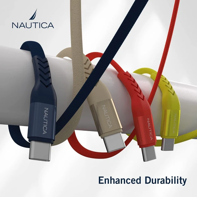 Alt view image 5 of 7 - Nautica C30 Type-C to Type-C 65W Fast Charge and Data Cable 1.2M Yellow