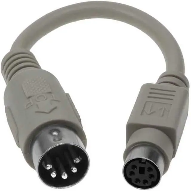 Main image of SF Cable, Keyboard PS2 to AT Adapter (6 inch); Din5 Male to MiniDin6 Female