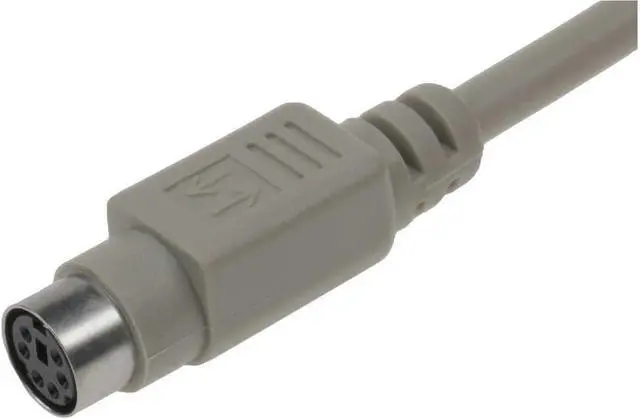 Alt view image 2 of 3 - SF Cable, Keyboard PS2 to AT Adapter (6 inch); Din5 Male to MiniDin6 Female