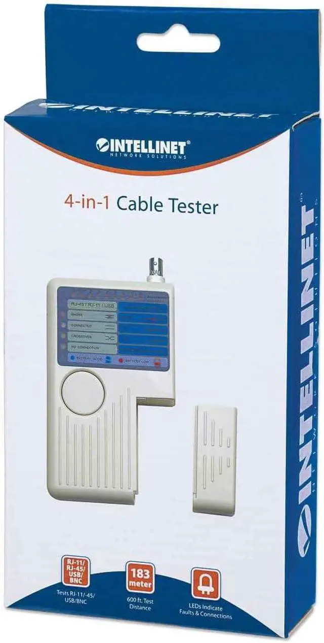 Alt view image 2 of 5 - Manhattan 4-in-1 Cable Tester RJ-11, RJ-45, USB and BNC (351911)