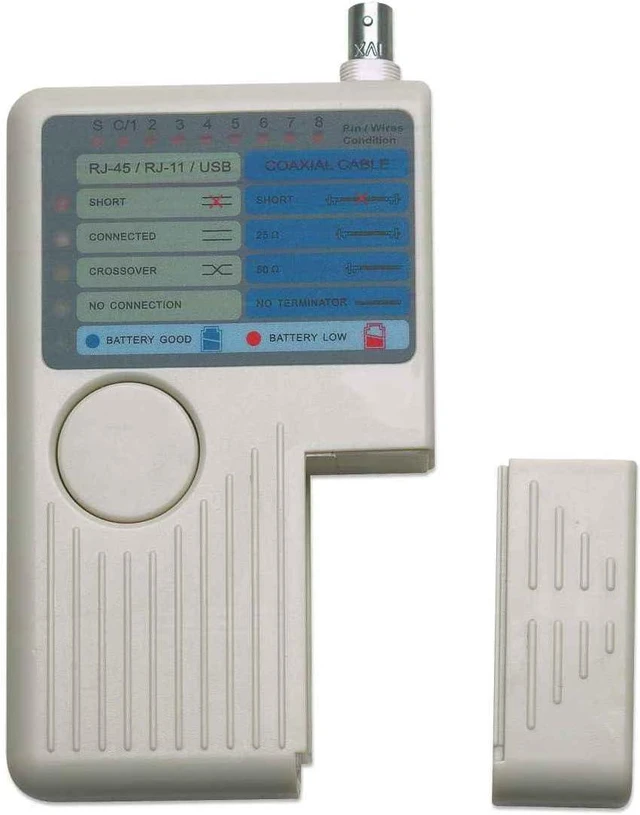 Alt view image 4 of 5 - Manhattan 4-in-1 Cable Tester RJ-11, RJ-45, USB and BNC (351911)