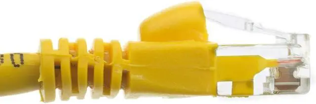 Alt view image 3 of 7 - CableWholesale 25-Feet CAT6, UTP, with Molded Boot, 500MHz, Yellow (10X8-08125)