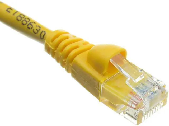 Alt view image 2 of 7 - CableWholesale 25-Feet CAT6, UTP, with Molded Boot, 500MHz, Yellow (10X8-08125)