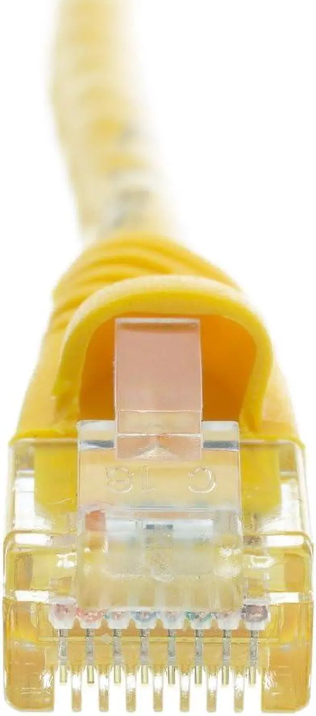 Alt view image 4 of 7 - CableWholesale 25-Feet CAT6, UTP, with Molded Boot, 500MHz, Yellow (10X8-08125)