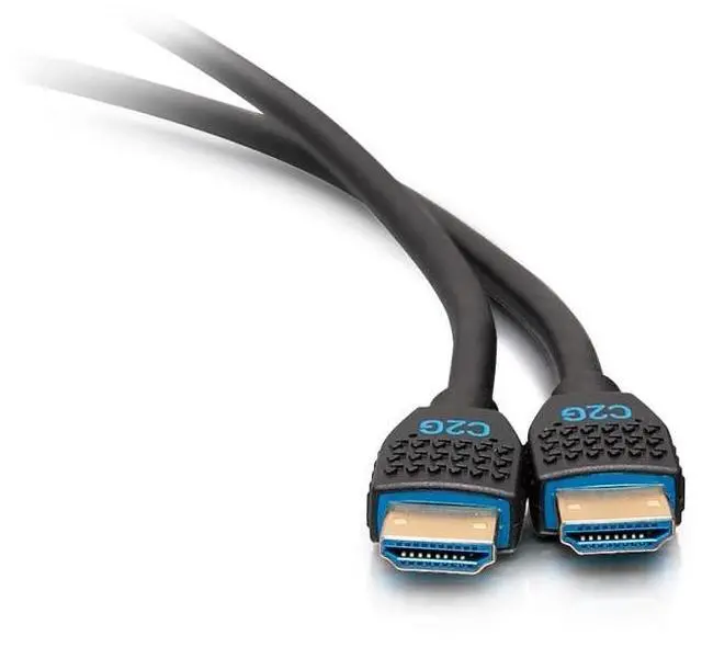 Alt view image 2 of 7 - C2G 50184 Premium 4K High Speed HDMI Cable with Ethernet, 4K 60Hz, Black (10 Feet, 3.04 Meters)