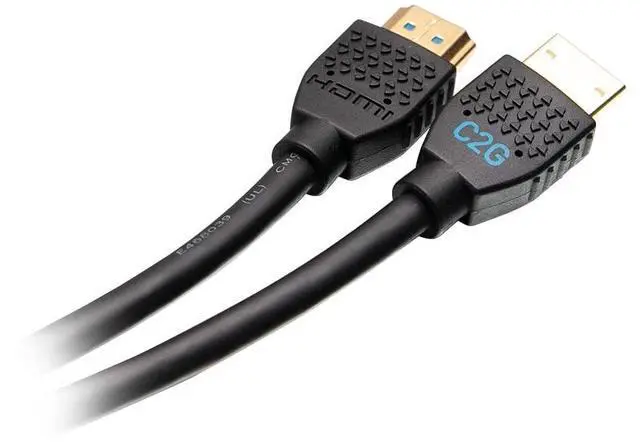 Alt view image 4 of 7 - C2G 50184 Premium 4K High Speed HDMI Cable with Ethernet, 4K 60Hz, Black (10 Feet, 3.04 Meters)