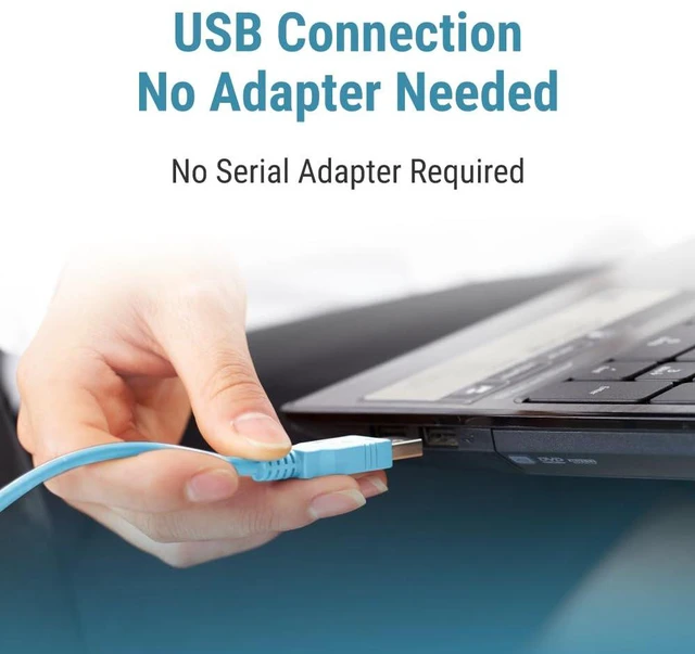 Alt view image 6 of 7 - Cisco Blue USB Console Cable, 6', CAB-CONSOLE-USB - Lifetime Warranty