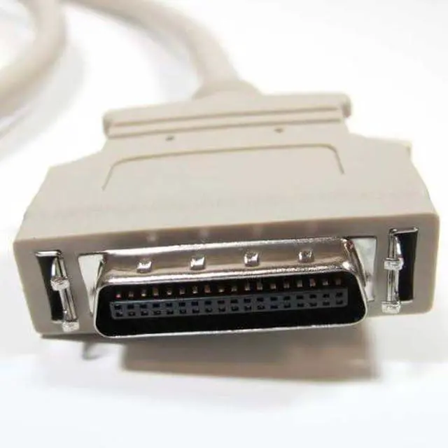 Alt view image 4 of 4 - IEEE 1284 AC Micro-Centronics 36 Male to DB25 Male Cable for HP DeskJet & Laserjet Printers (6 Feet)