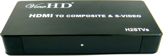 Alt view image 2 of 3 - ViewHD HDMI to TV Composite RCA AV + S Video Converter | Include AV & S Video Cables + AC Power Adapter | Model: H2STVs