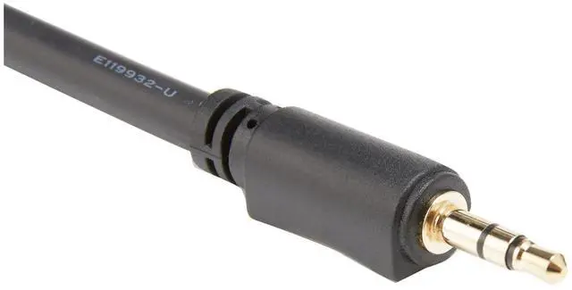 Alt view image 3 of 3 - C2G 0.5M DB9 Male to 3.5 Aux Adapter, 3.5mm Jack to RS232 DB9 Serial Control Cable Black
