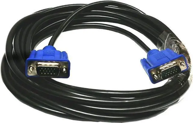 Main image of Importer520 Blue Connectors HD15 Male to Male SVGA VGA Long Video Monitor Cord Cable for TV Computer Projector (Blue 10ft)