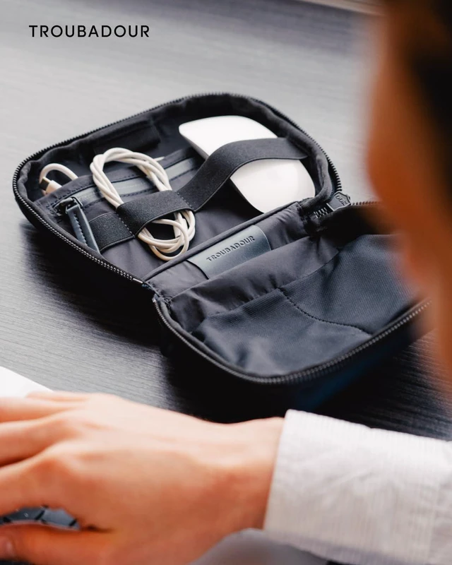 Alt view image 2 of 7 - Troubadour Buddy Case 2.0 Compact Water-Resistant Pouch for Essentials, Electronics & Travel Durable & Lightweight Design for Men & Women Ideal for Small Accessories, Cables, & Toiletries