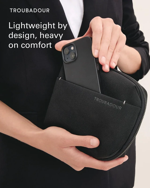 Alt view image 5 of 7 - Troubadour Buddy Case 2.0 Compact Water-Resistant Pouch for Essentials, Electronics & Travel Durable & Lightweight Design for Men & Women Ideal for Small Accessories, Cables, & Toiletries
