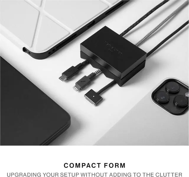 Alt view image 6 of 6 - Native Union Weighter Cable Weight/Holder Desk Accessory for Workspace or Nightstand Non-Slip Cable Organizer Metal and Silicone Design for All Cables Including USB-C & Lightning (Sandstone)