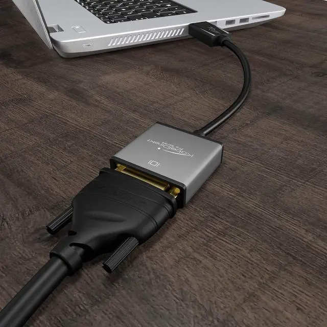 Alt view image 5 of 7 - KabelDirekt DisplayPort DP to DVI Adapter 0,5" / 15 cm (Maximum Resolution 4K 30Hz, 24k Gold-Plated Contacts, Suitable for All Graphics Cards with DP Output to Projector, Monitor with DVI Input)